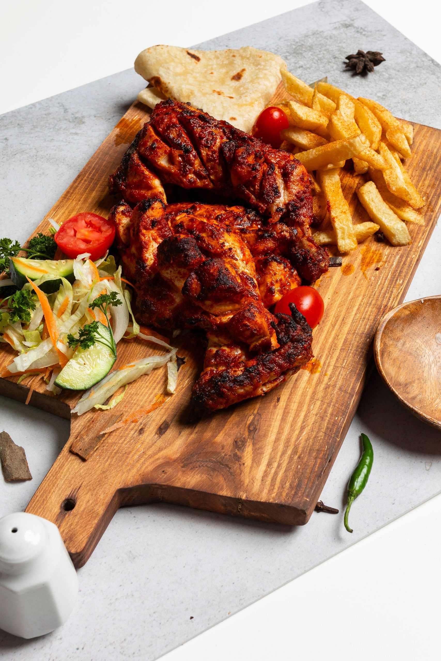 Charcoal grilled Chicken Tikka at Kebabish Indian Restaurant in Durban