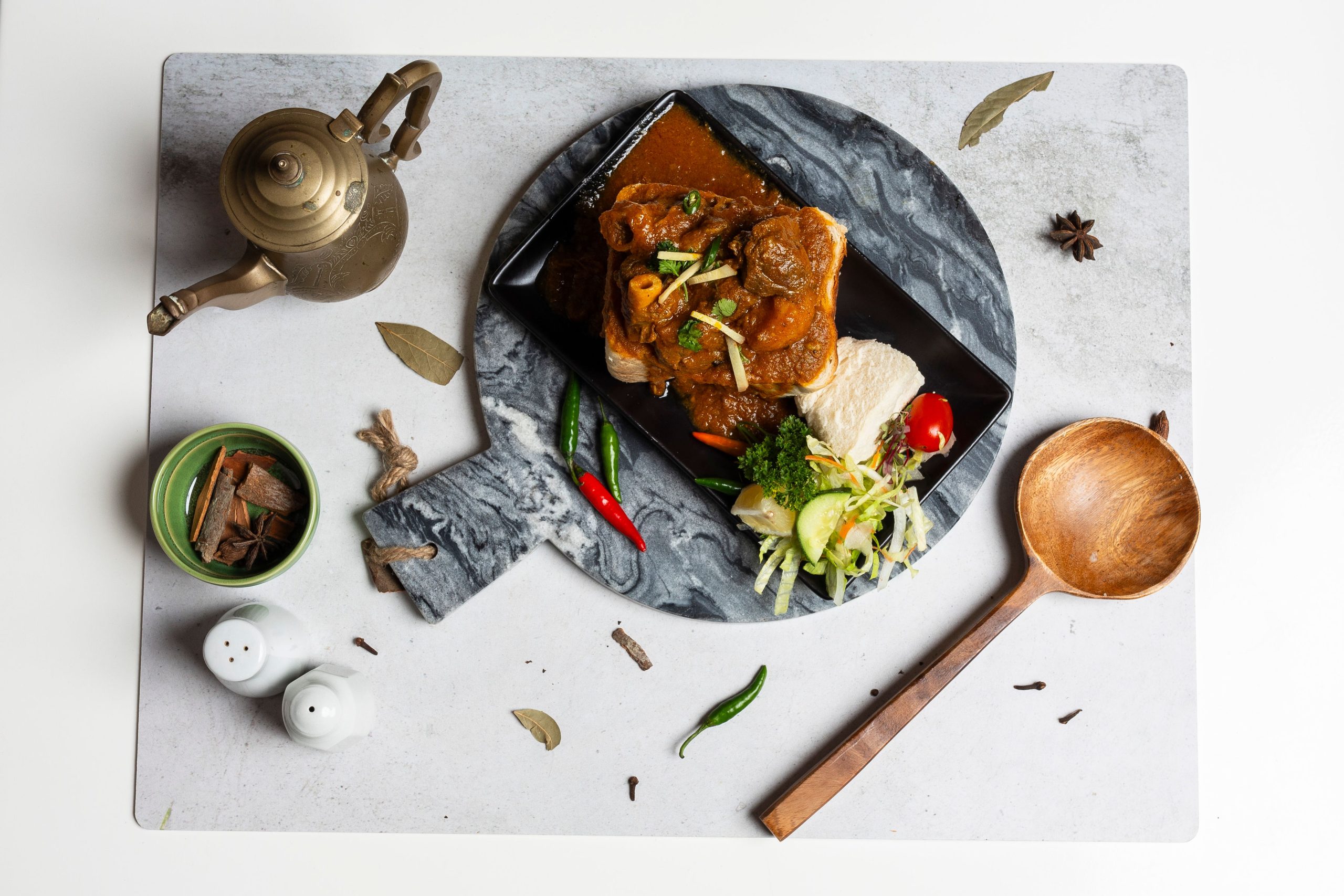 Mutton Bunny Chow at Kebabish Halaal Indian Restaurant on Florida Road in Durban
